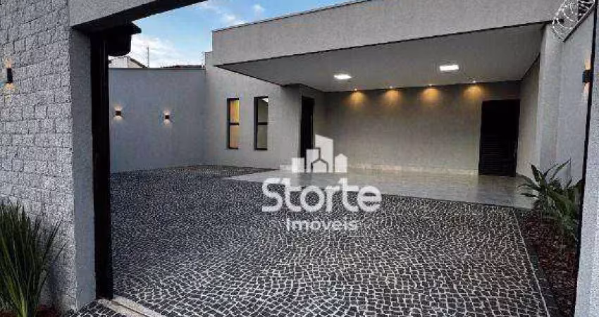 Casa alto padrão com 3 dormitórios à venda, 170 m² por r$ 800.000 - jardim botânico - uberlândia/mg