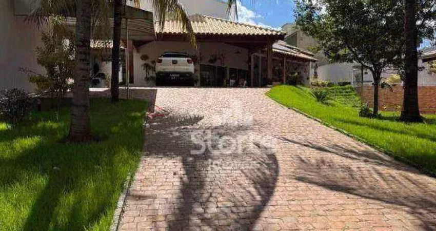 Casa térrea alto padrão com 5 suítes à venda, 380m² por r$ 2.400.000 - cidade jardim - uberlândia/mg