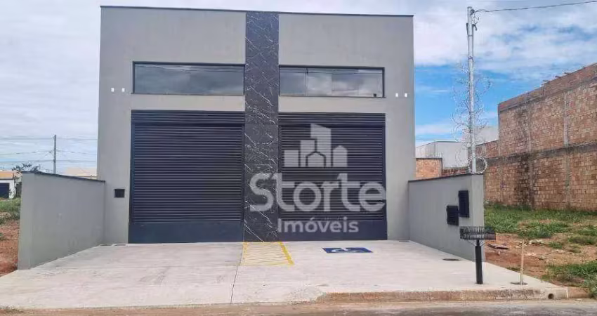 Galpão para alugar, 250 m² por r$ 6.000,00/mês - monte hebron - uberlândia/mg