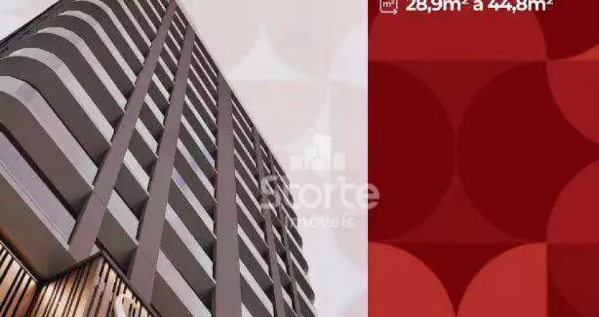 Studios à venda de 28,9m² à 44,8m² sendo a partir de r$ 446.552 - à 100m da portaria da ufu - santa mônica - uberlândia/mg