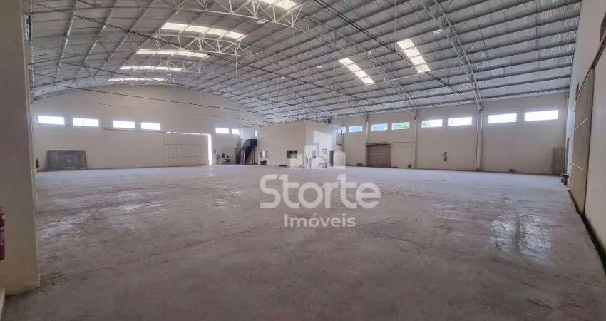 Galpão para alugar, 1843 m² por r$ 50.000,00/mês - custódio pereira - uberlândia/mg