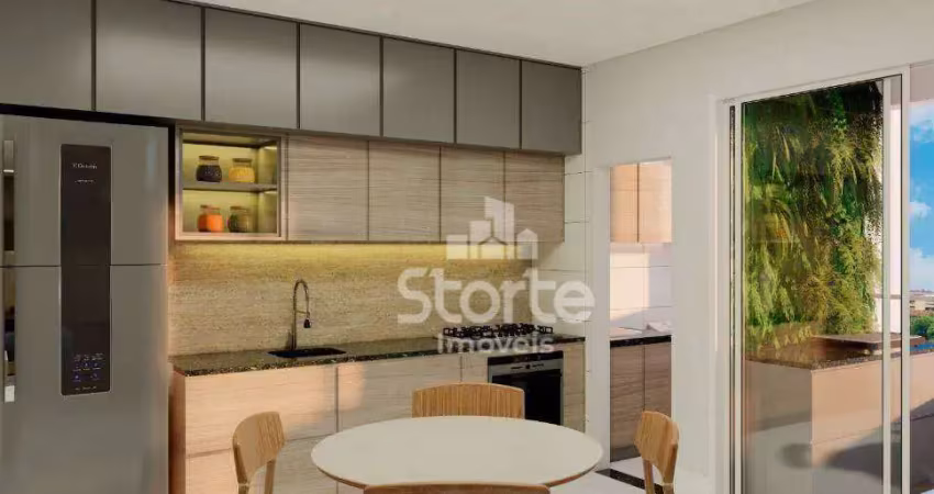 Apartamentos com 2/4, sendo 1 suíte à venda, 61,27m² a partir de r$ 456.981 - jardim veneza - uberlândia/mg