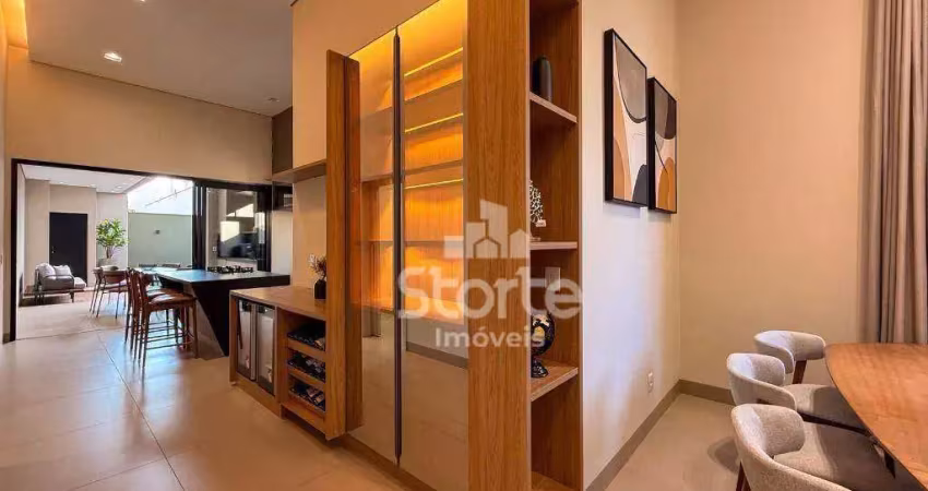 Casa alto padrão com 4 suítes à venda, 215m² por r$ 2.290.000 - condomínio splêndido - uberlândia/mg