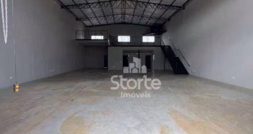 Galpão para alugar, 360 m² por r$ 10.000,00/mês - santa mônica - uberlândia/mg