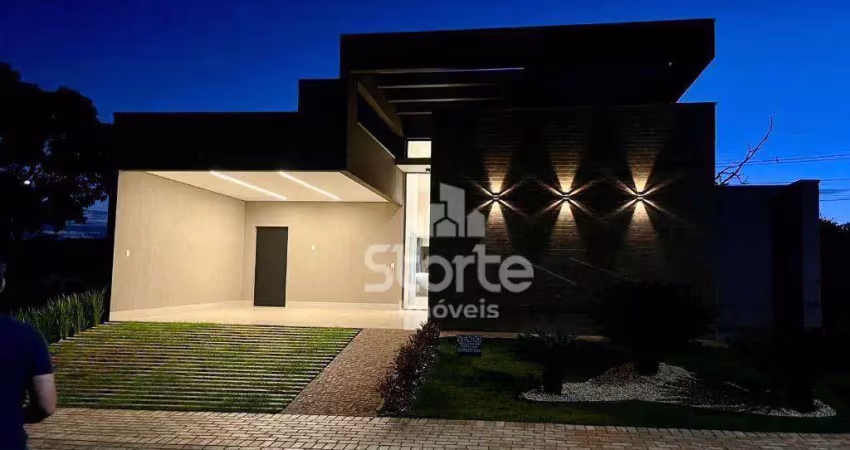 Casa térrea com 3 suítes à venda, 200m² por r$ 1.980.000 - condomínio splêndido - uberlândia/mg