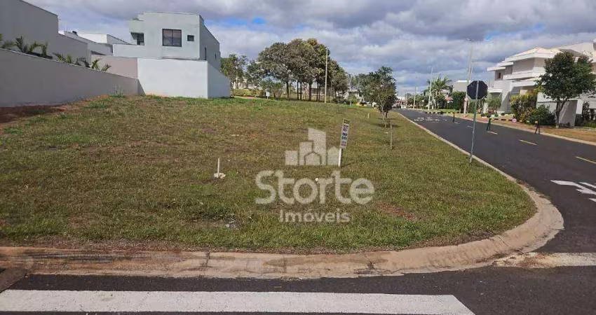 Terreno de esquina à venda,  520,75m² por r$ 850.000 - condomínio varanda sul - uberlândia/mg