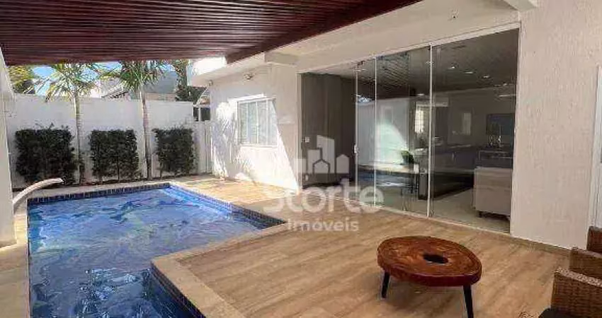Casa estilo sobrado com 4 suítes à venda, 333,55m² por r$ 2.180.000 - condomínio paradiso ecológico - uberlândia/mg