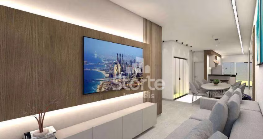 Casa com 2 dormitórios à venda, 70 m² por r$ 350.000 - shopping park - uberlândia/mg