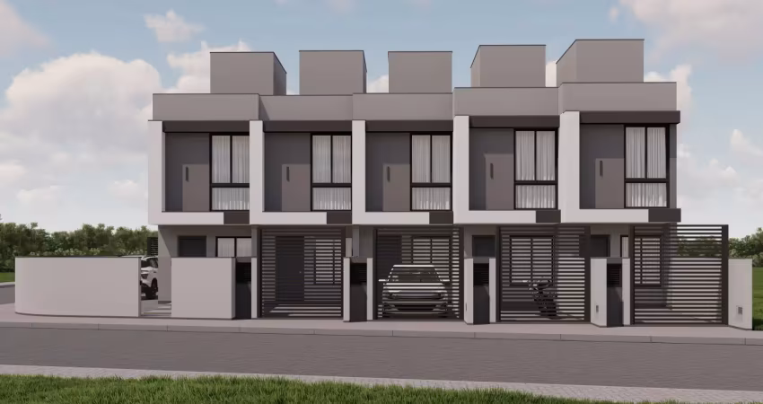 Sobrados com possibilidade de entrada parcelada e financiamento bancário no bairro joaia em tijucas/sc