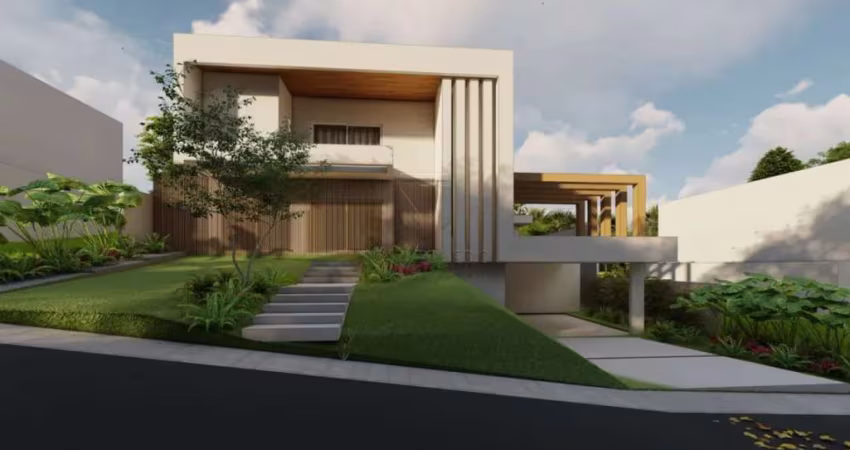 CASA À VENDA EM CONDOMÍNIO DE ALTO PADRÃO - 500m² - 4 SUÍTES - COLINAS DO PARATEHY NORTE - URBANOVA