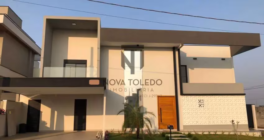 SOBRADO MODERNO EM CONDOMÍNIO FECHADO Á VENDA - 5 DORMITÓRIOS - 3 SUÍTES - RESERVA FLORESTA - SJC