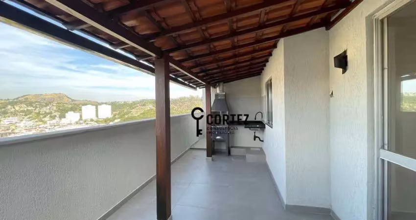 Cobertura com 3 dormitórios à venda, 90 m² por r$ 430.000,00 - fonseca - niterói/rj