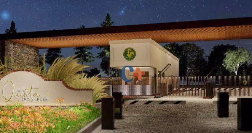 Terreno à venda, 305 m² por r$ 440.000,00 - residencial quinta dos verdes - paulínia/sp