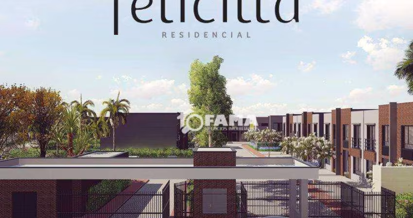 Casa com 3 dormitórios à venda, 92 m² por R$ 699.000,00 - Condomínio Felicittá Residencial - Paulínia/SP