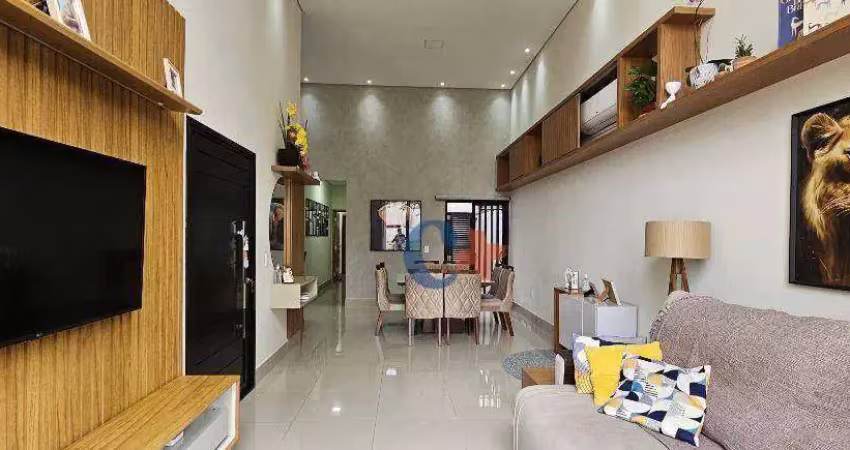 Casa com 3 suítes à venda, 140 m² por r$ 1.175.000 - condomínio residencial terras da estância - ala do bosque - paulínia/sp