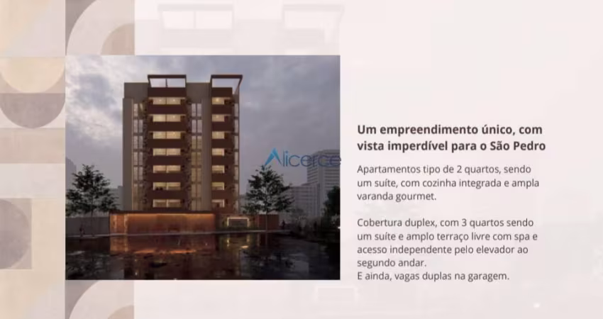 Lançamento no São Pedro, coberturas dúplex 3 quartos com elevador