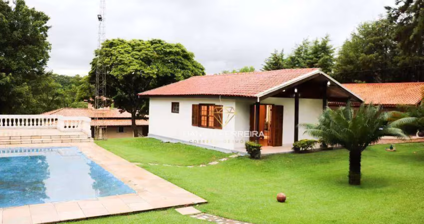 Chácara com 7 dormitórios à venda, 6000 m² por r$ 1.950.000,00 - condomínio colinas do mosteiro de itaici - indaiatuba/sp