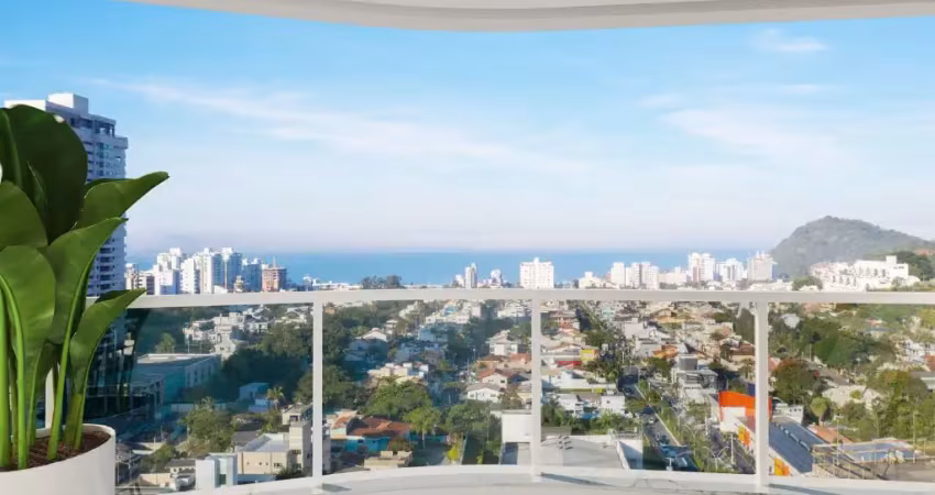 Apartamento mobiliado na praia brava com vista para o mar