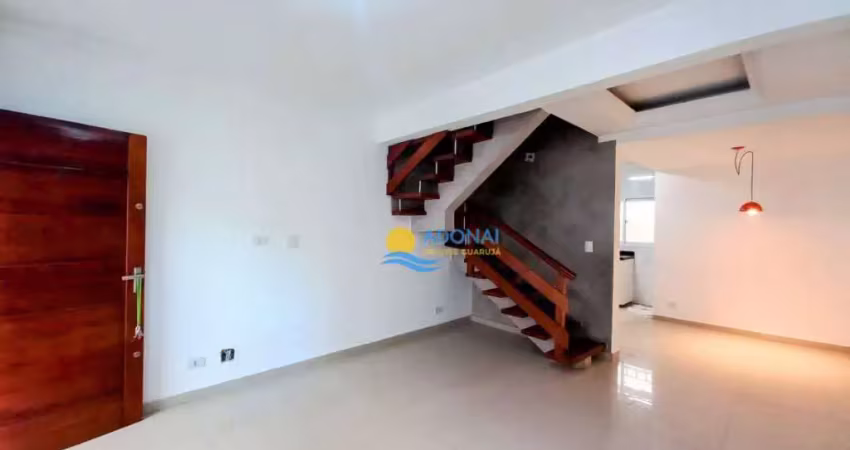 Casa com 3 dormitórios à venda, 110 m² por r$ 490.000,00 - jardim astúrias - guarujá/sp