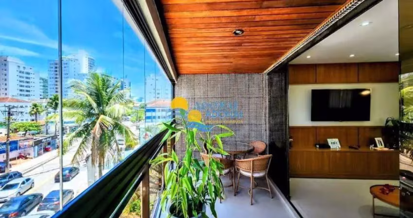 Apartamento com 3 dormitórios à venda, 120 m² por r$ 640.000,00 - jardim astúrias - guarujá/sp
