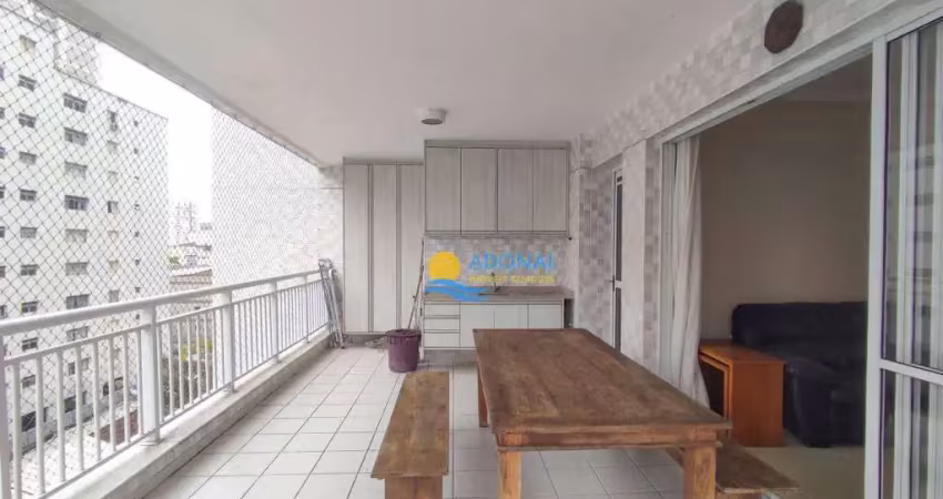 Apartamento com 3 dormitórios à venda, 120 m² por r$ 1.100.000,00 - jardim astúrias - guarujá/sp