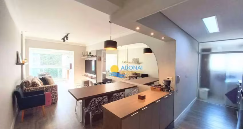 Apartamento com 2 dormitórios à venda, 80 m² por r$ 735.000,00 - pitangueiras - guarujá/sp