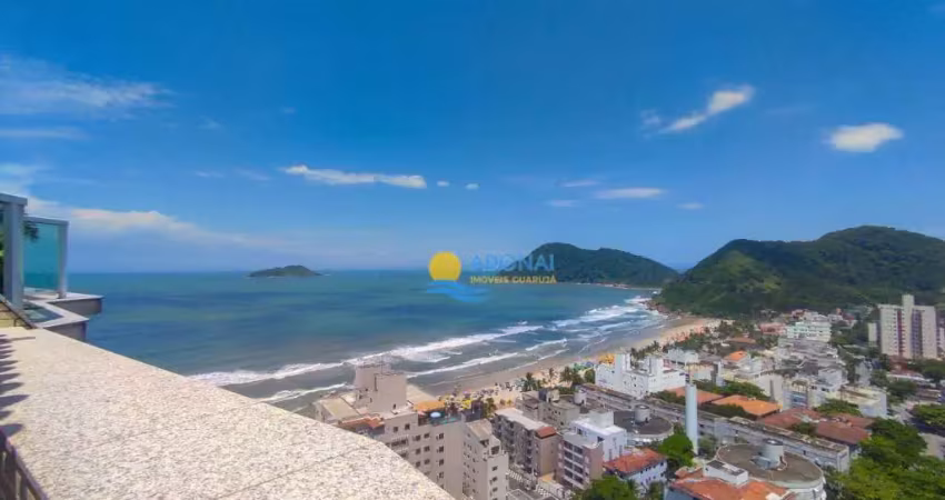 Cobertura à venda na Praia do Tombo, 3 Dormitórios, Vista mar, 2 Vagas.