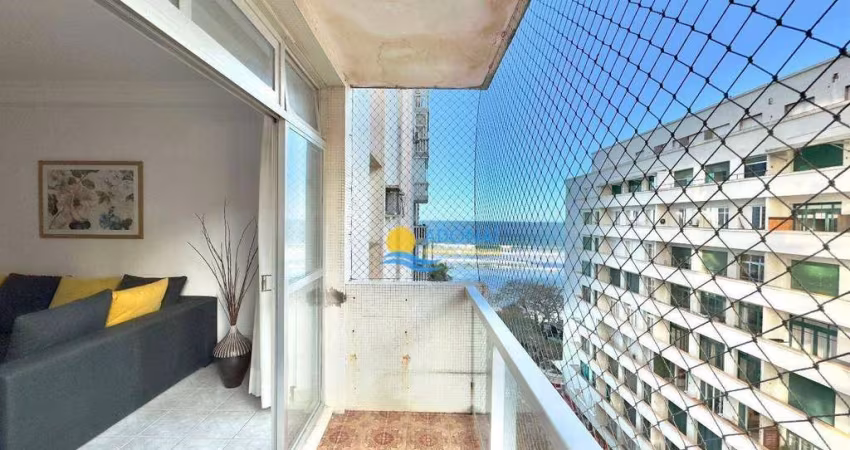 Apartamento à Venda na Quadra do Mar com Vista e 2 Vagas na  Praia das Pitangueiras - Guarujá/SP