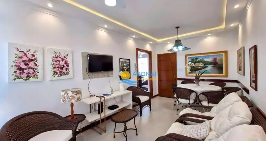 Apartamento  á venda na quadra do mar todo reformado, na praia da pitangueiras - guarujá/sp