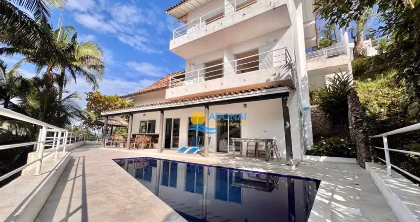 Casa com 4 dormitórios à venda, 540 m² por r$ 5.000.000,00 - enseada - guarujá/sp