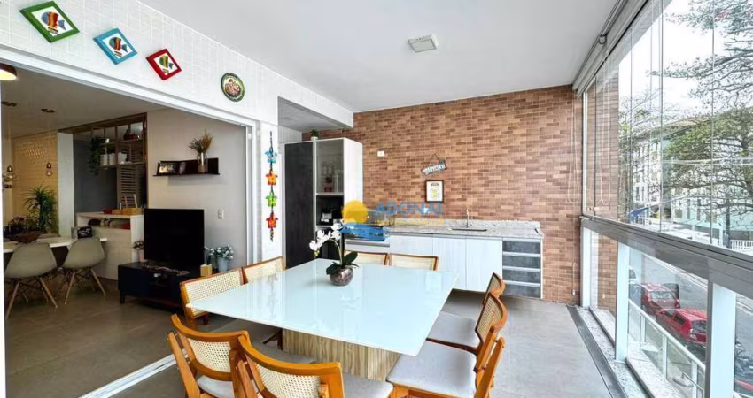 Apartamento à Venda, 3 Suites, 3 Vagas, Varanda Gourmet, Praia do Tombo, Guarujá/SP