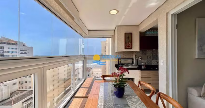 Apartamento com 3 dormitórios à venda, 125 m² por r$ 1.250.000,00 - pitangueiras - guarujá/sp