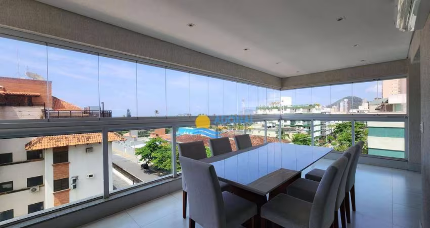 Apartamento com 3 dormitórios à venda, 145 m² por R$ 1.300.000,00 - Enseada - Guarujá/SP