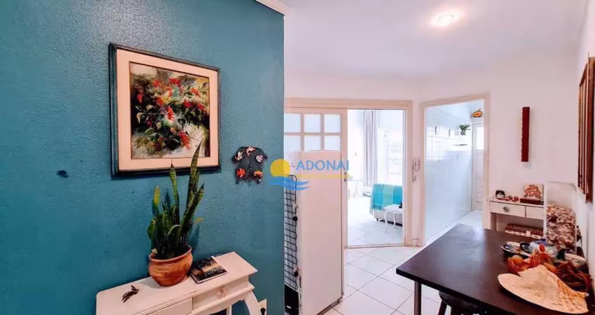 Apartamento com 1 dormitório à venda, 58 m² por r$ 350.000,00 - pitangueiras - guarujá/sp