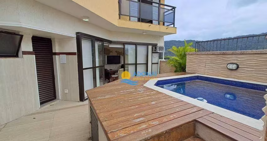Cobertura com 3 dormitórios à venda, 220 m² por r$ 1.170.000,00 - enseada - guarujá/sp
