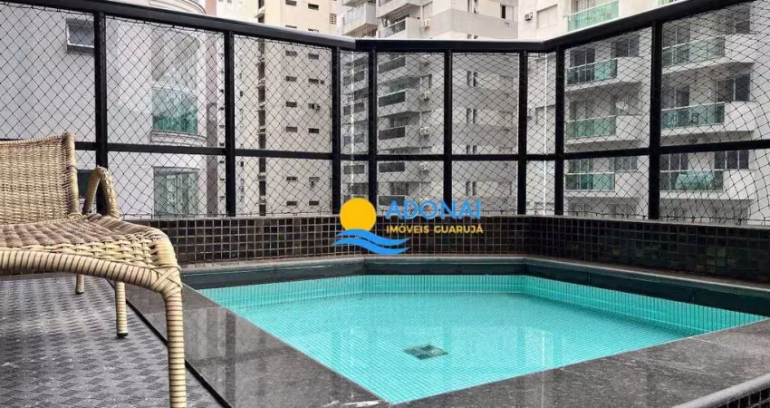 Apartamento duplex com piscina privativa 5 dormitórios à venda, 285 m² por r$ 1.290.000 - pitangueiras - guarujá/sp