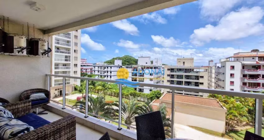 Apartamento com 3 dormitórios à venda, 93 m² por r$ 750.000,00 - jardim astúrias - guarujá/sp