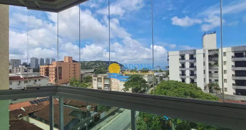 Apartamento com 2 dormitórios à venda, 58 m² por r$ 430.000,00 - enseada - guarujá/sp