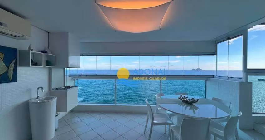Apartamento com 3 dormitórios à venda, 186 m² por r$ 1.850.000,00 - pitangueiras - guarujá/sp