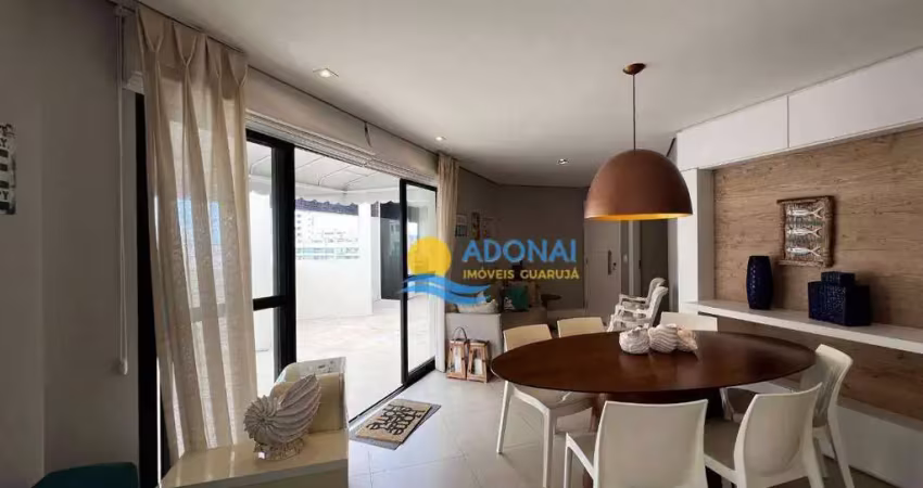 Cobertura com 3 dormitórios à venda, 160 m² por r$ 1.380.000,00 - pitangueiras - guarujá/sp