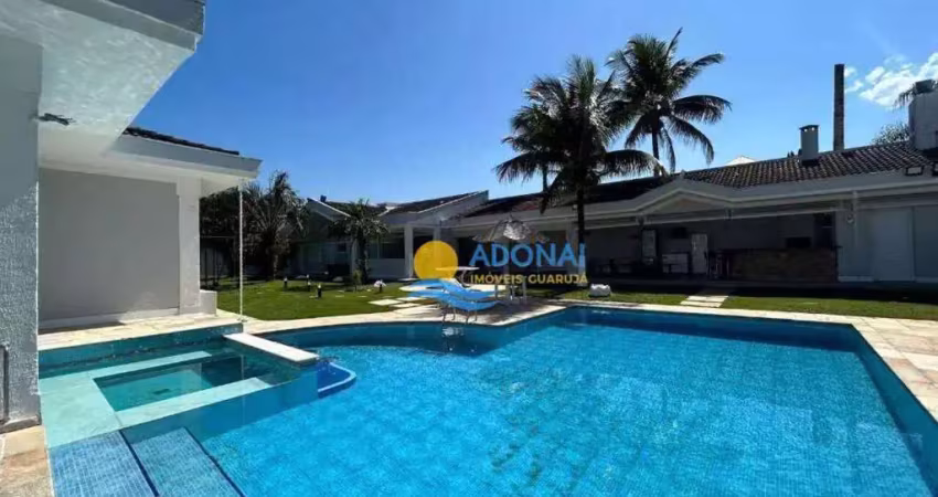 Casa com 7 dormitórios à venda, 622 m² por r$ 6.800.000,00 - jardim acapulco - guarujá/sp