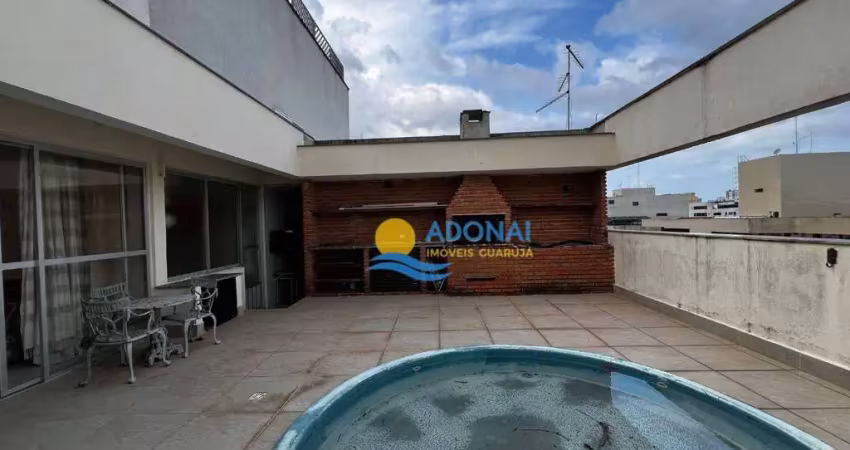 Cobertura com 3 dormitórios à venda, 240 m² por r$ 1.150.000,00 - pitangueiras - guarujá/sp