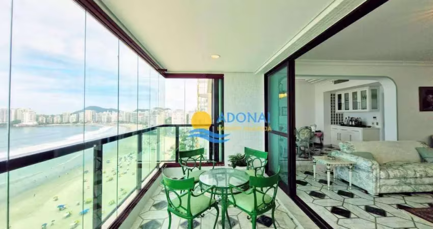 Apartamento com 3 dormitórios à venda, 200 m² por r$ 3.800.000,00 - pitangueiras - guarujá/sp
