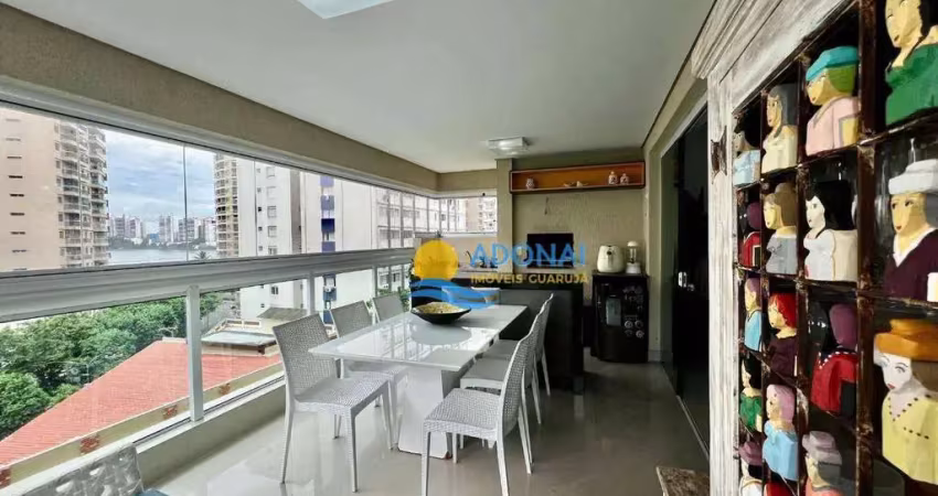 Apartamento com 3 dormitórios à venda, 160 m² por r$ 1.400.000,00 - pitangueiras - guarujá/sp