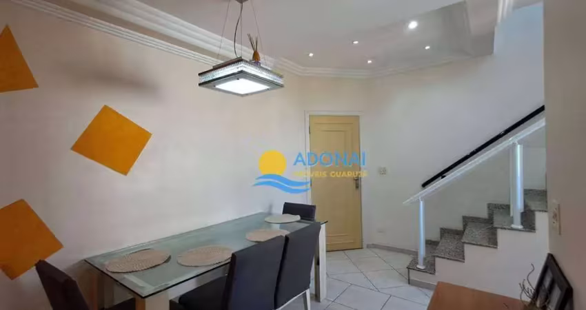 Cobertura com 3 dormitórios à venda, 180 m² por r$ 850.000,00 - enseada - guarujá/sp