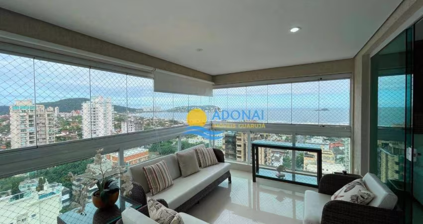 Enseada Apartamento d salto padrão andar alto vista mar.