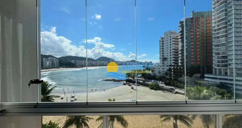 Apartamento com 3 dormitórios à venda, 120 m² por r$ 1.500.000,00 - jardim astúrias - guarujá/sp