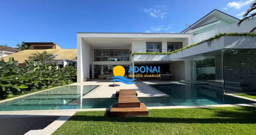 Casa com 7 dormitórios à venda, 850 m² por r$ 16.000.000,00 - jardim acapulco - guarujá/sp