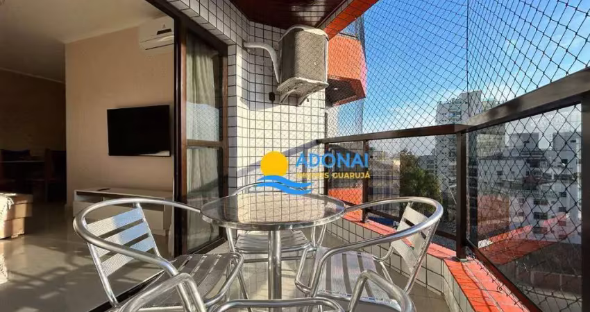 Apartamento com 3 dormitórios à venda, 100 m² por r$ 570.000,00 - enseada - guarujá/sp