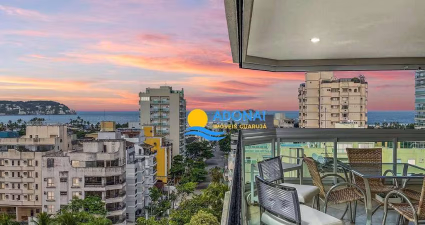Apartamento com 3 dormitórios à venda, 130 m² por r$ 849.000,00 - enseada - guarujá/sp